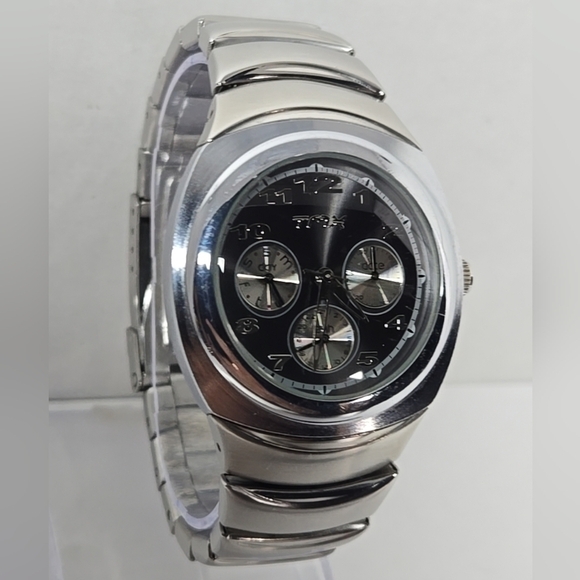 Mens Vintage Timex TMX T73361 Chronograph 30m K2 Stainless Steel Gray Dial Watch - Picture 3 of 10